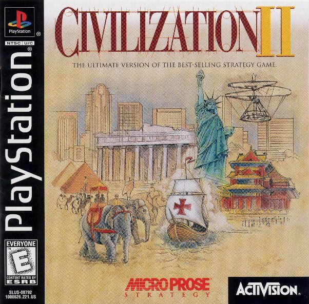 Front cover of Sid Meier's Civilization II for PlayStation