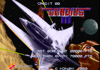 Front cover of Gradius III for Arcade