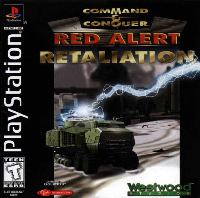 Front cover of Command & Conquer: Red Alert - Retaliation for PlayStation