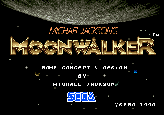 Front cover of Michael Jackson's Moonwalker for Arcade