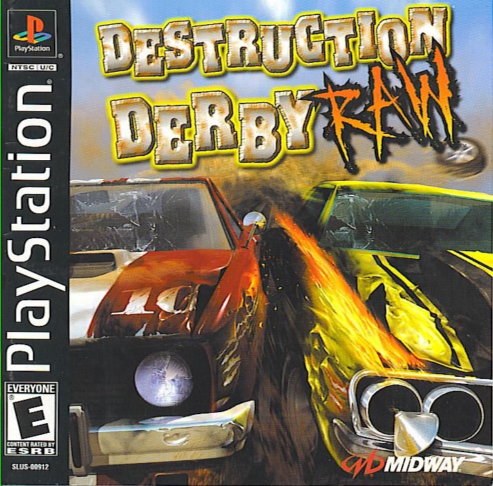 Front cover of Destruction Derby: Raw for PlayStation
