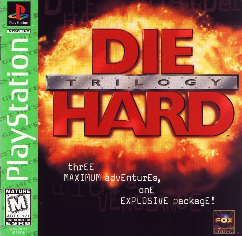 Front cover of Die Hard Trilogy for PlayStation