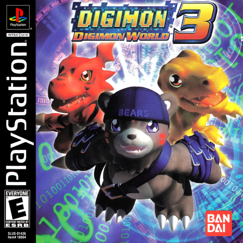 Front cover of Digimon World 3 for PlayStation
