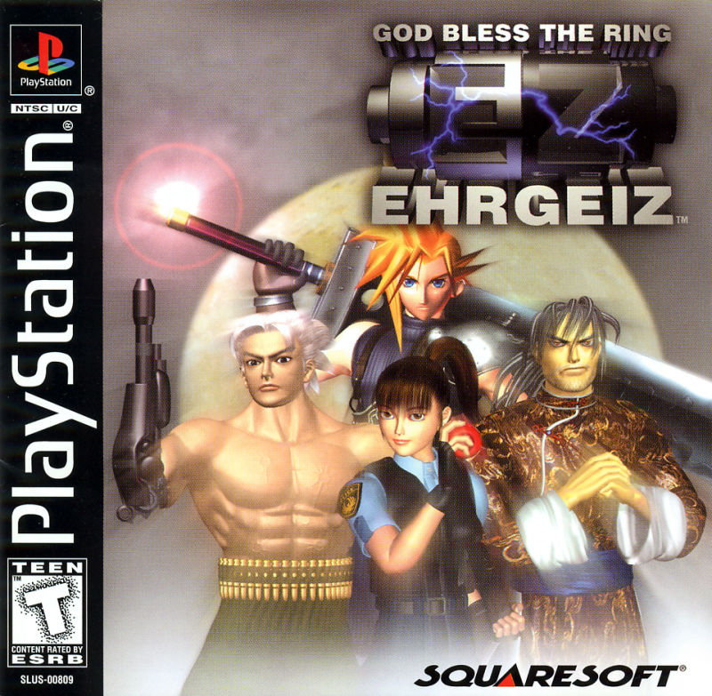 Front cover of Ehrgeiz: God Bless the Ring for PlayStation
