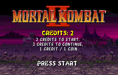 Front cover of Mortal Kombat II for Arcade