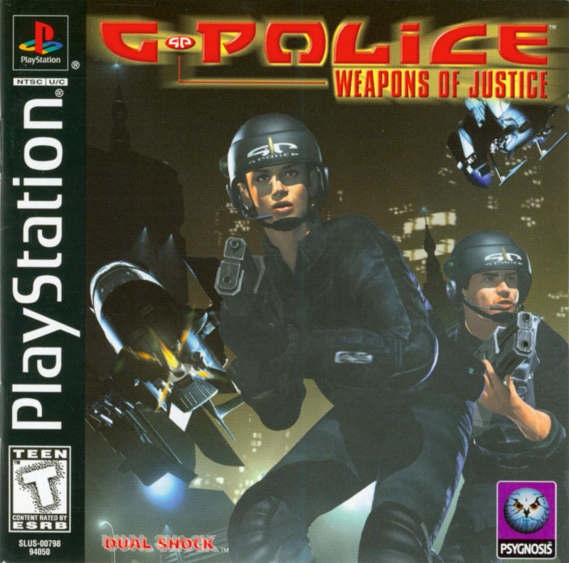 Front cover of G-Police: Weapons of Justice for PlayStation