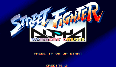 Front cover of Street Fighter Alpha: Warriors' Dreams for Arcade