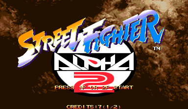 Front cover of Street Fighter Alpha 2 for Arcade