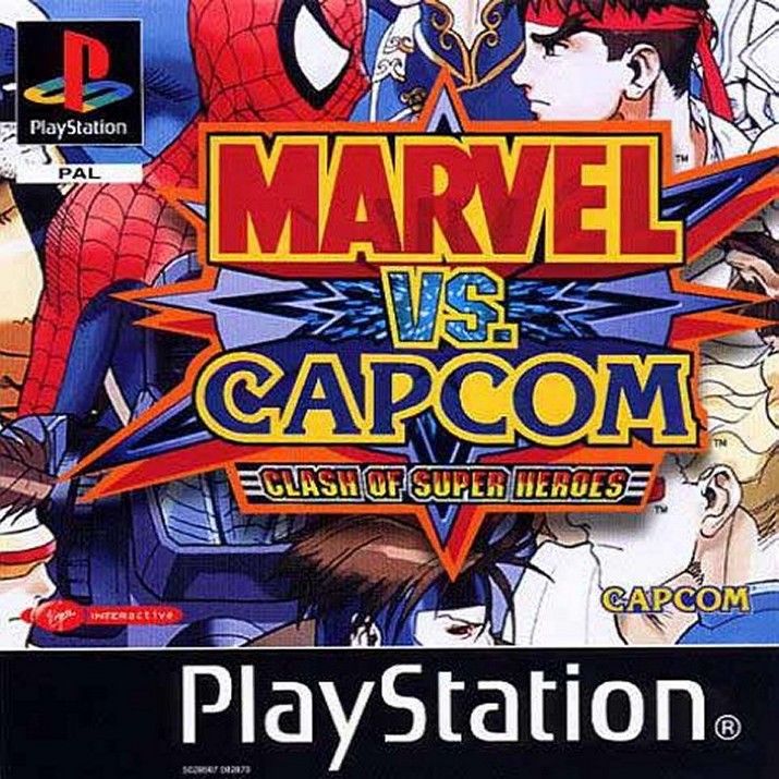 Front cover of Marvel vs. Capcom: Clash of Super Heroes for PlayStation