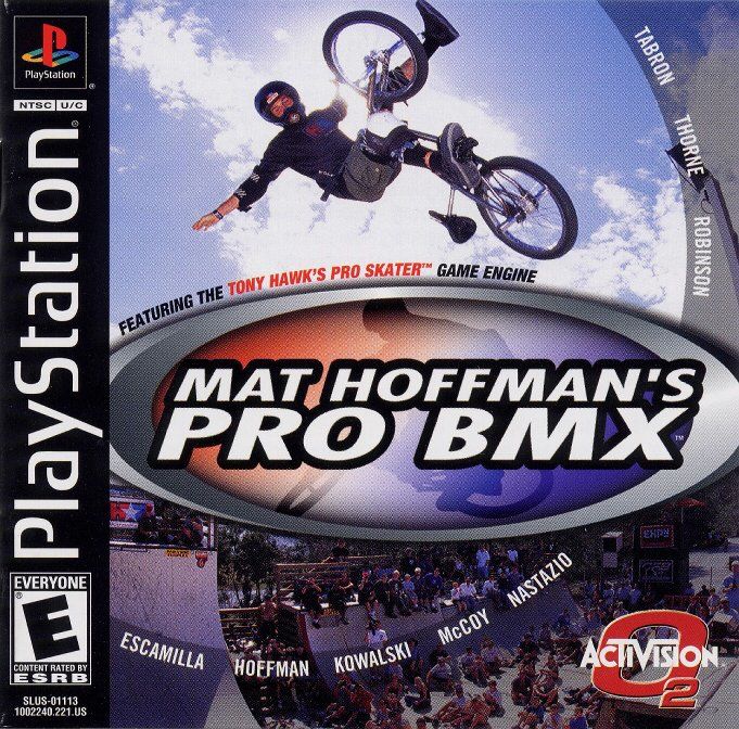 Front cover of Mat Hoffman's Pro BMX for PlayStation