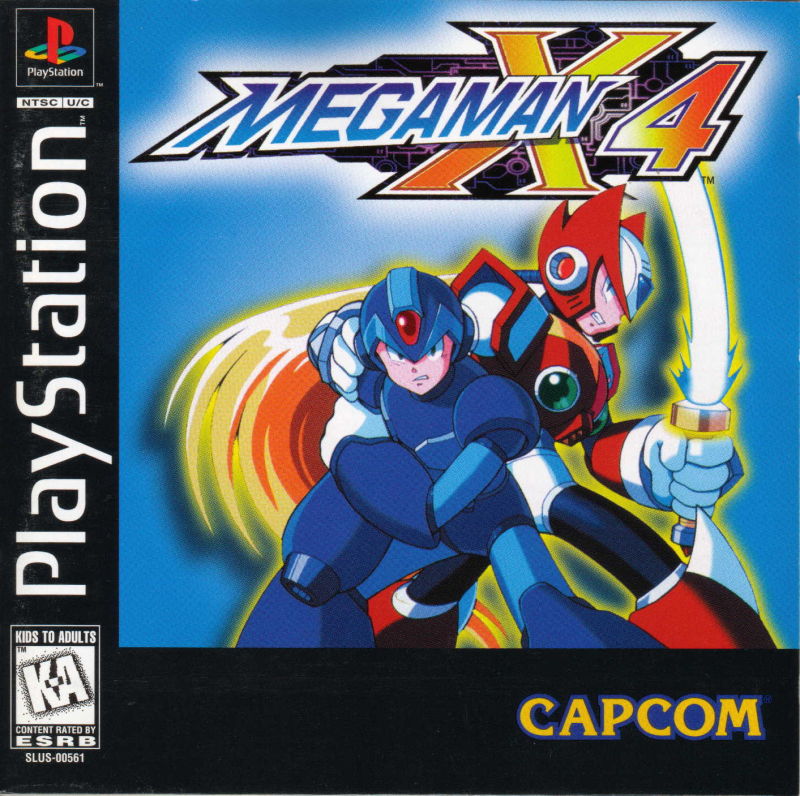 Front cover of Mega Man X4 for PlayStation