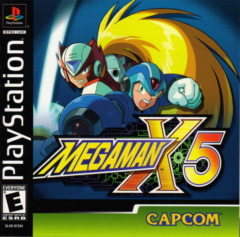 Front cover of Mega Man X5 for PlayStation