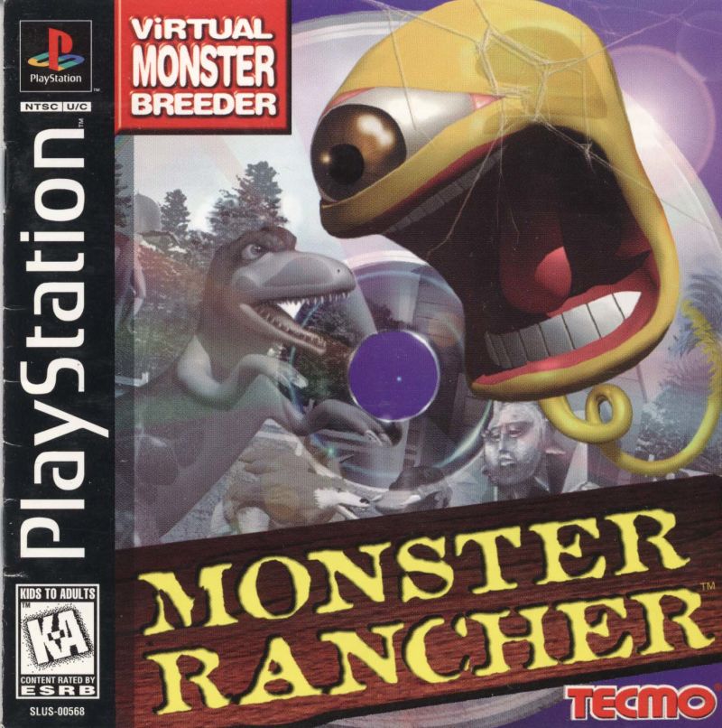 Front cover of Monster Rancher for PlayStation