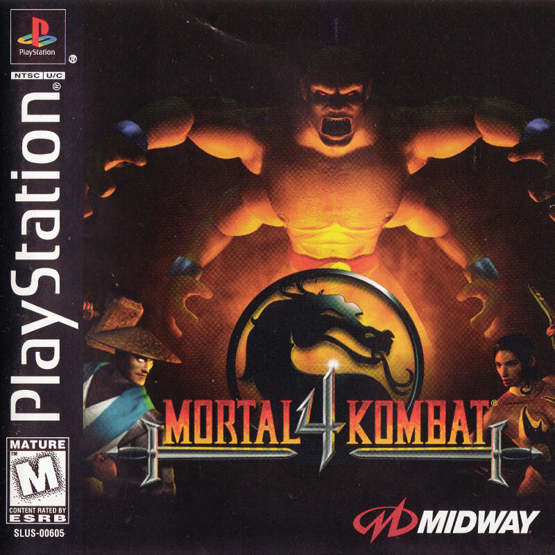 Front cover of Mortal Kombat 4 for PlayStation