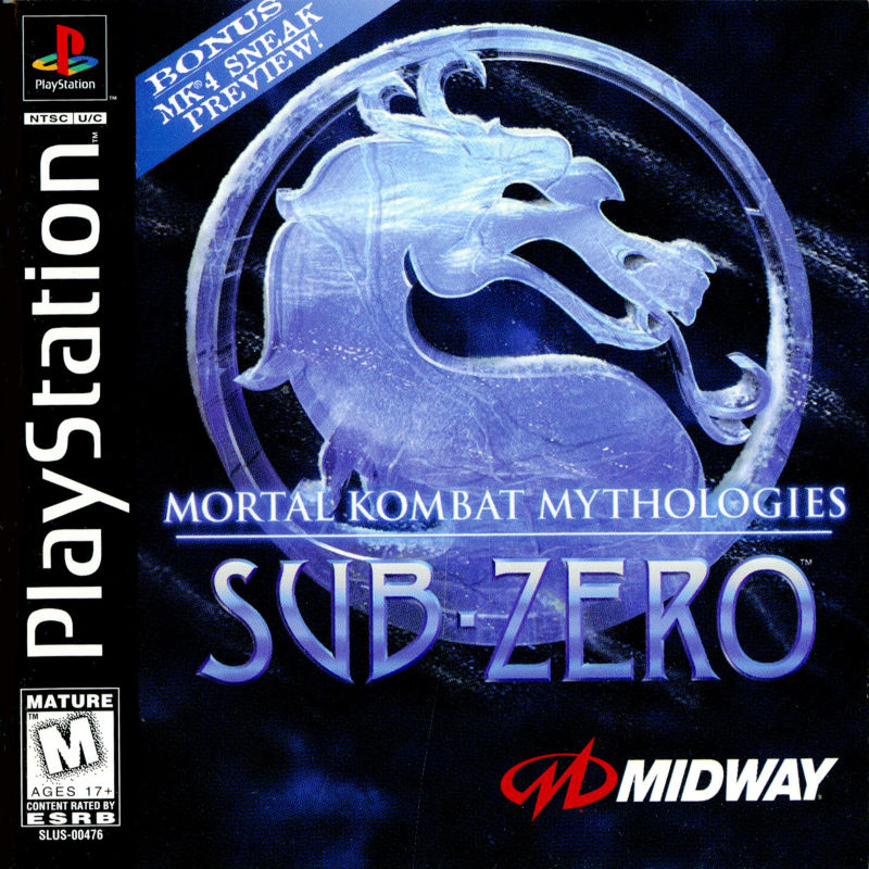 Front cover of Mortal Kombat Mythologies: Sub-Zero for PlayStation