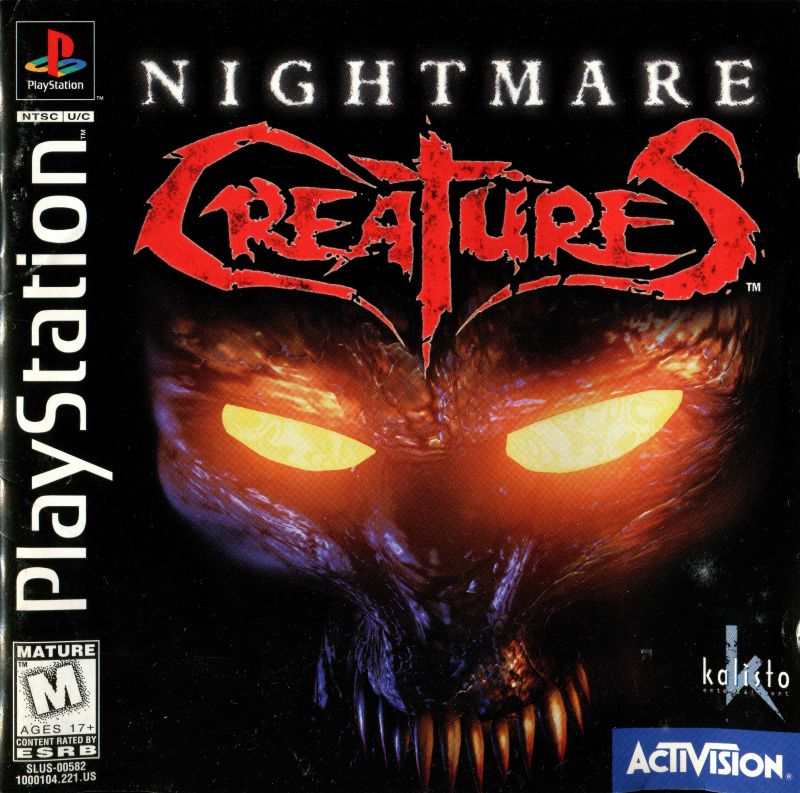 Front cover of Nightmare Creatures for PlayStation