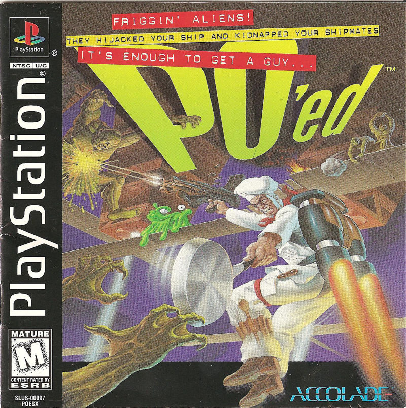 Front cover of PO'ed for PlayStation