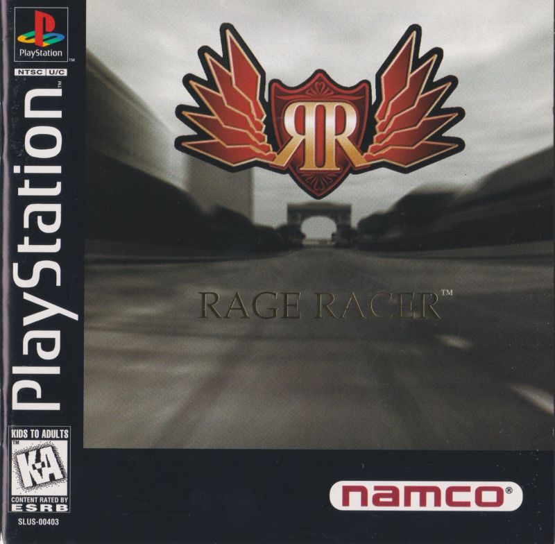 Front cover of Rage Racer for PlayStation