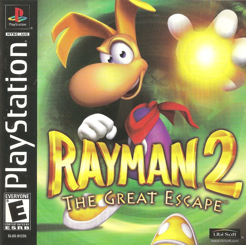 Front cover of Rayman 2: The Great Escape for PlayStation