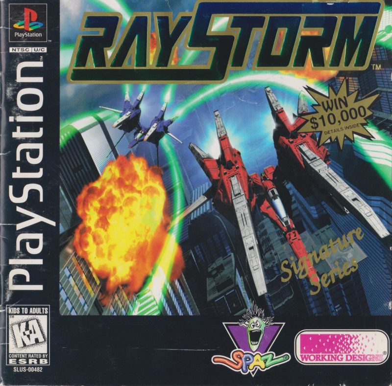 Front cover of RayStorm for PlayStation