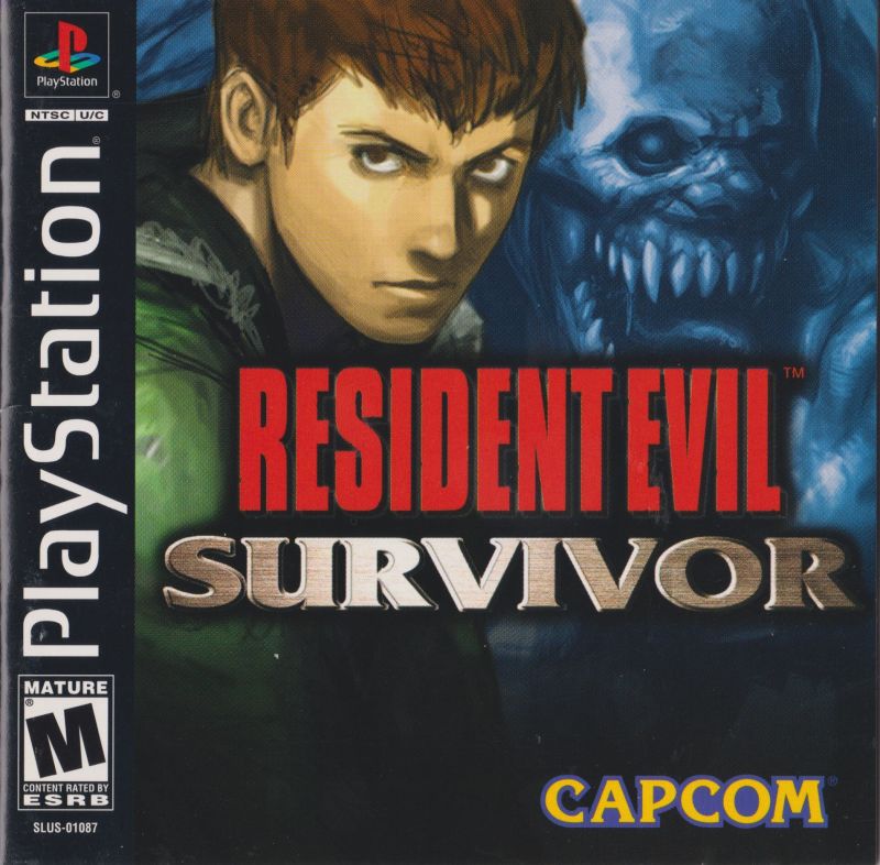 Front cover of Resident Evil: Survivor for PlayStation