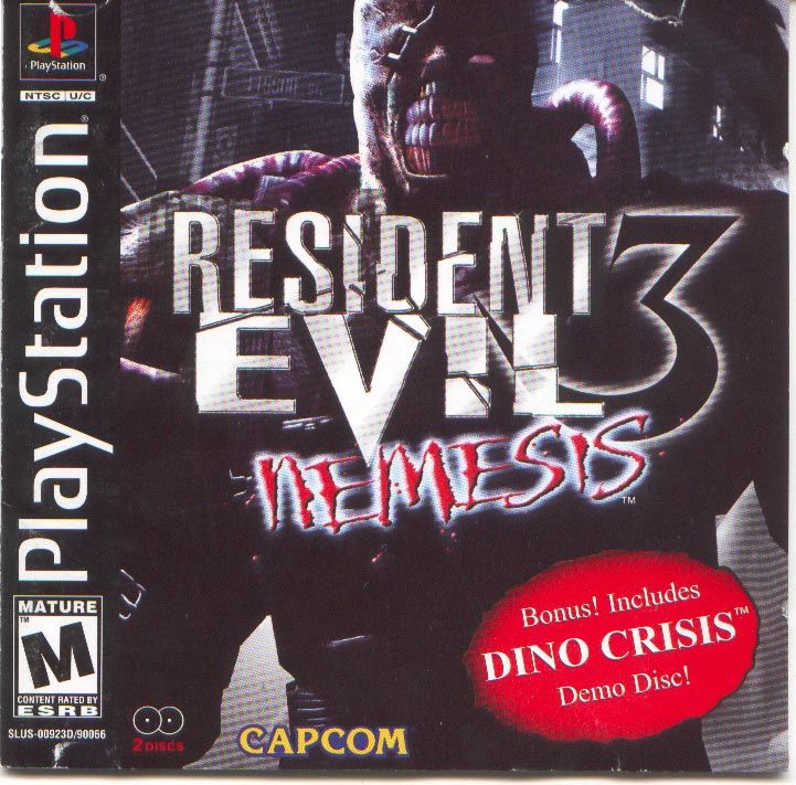 Front cover of Resident Evil 3: Nemesis for PlayStation