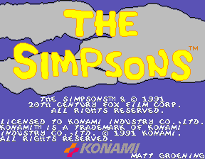 Front cover of The Simpsons for Arcade