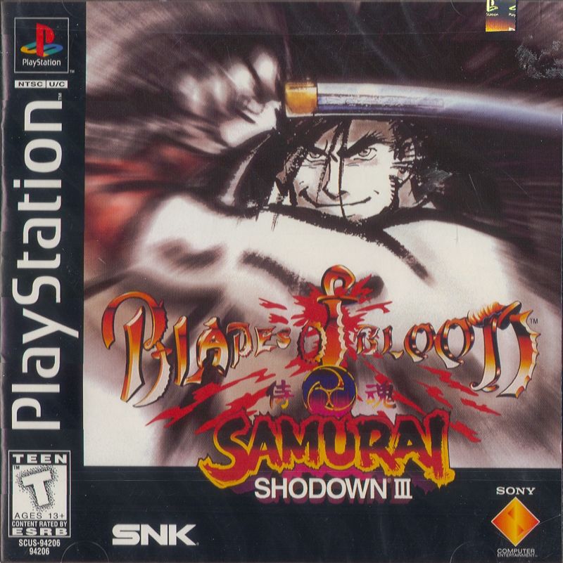 Front cover of Samurai Shodown III: Blades of Blood for PlayStation