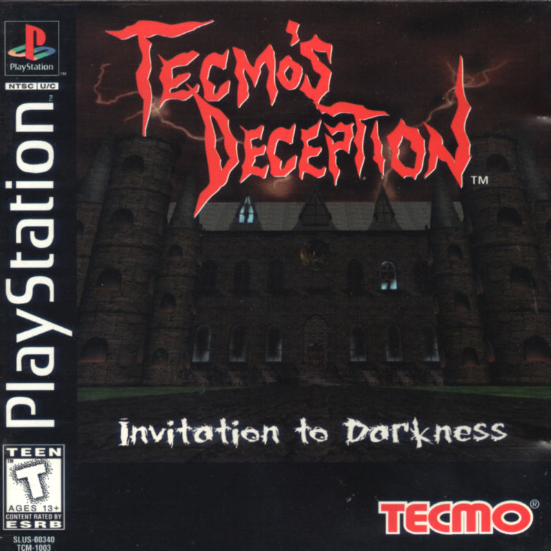 Front cover of Tecmo's Deception for PlayStation