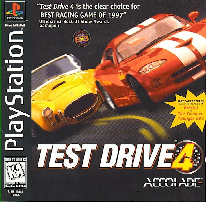 Front cover of Test Drive 4 for PlayStation