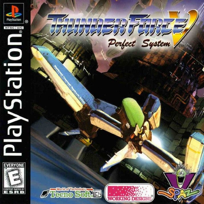 Front cover of Thunder Force V: Perfect System for PlayStation