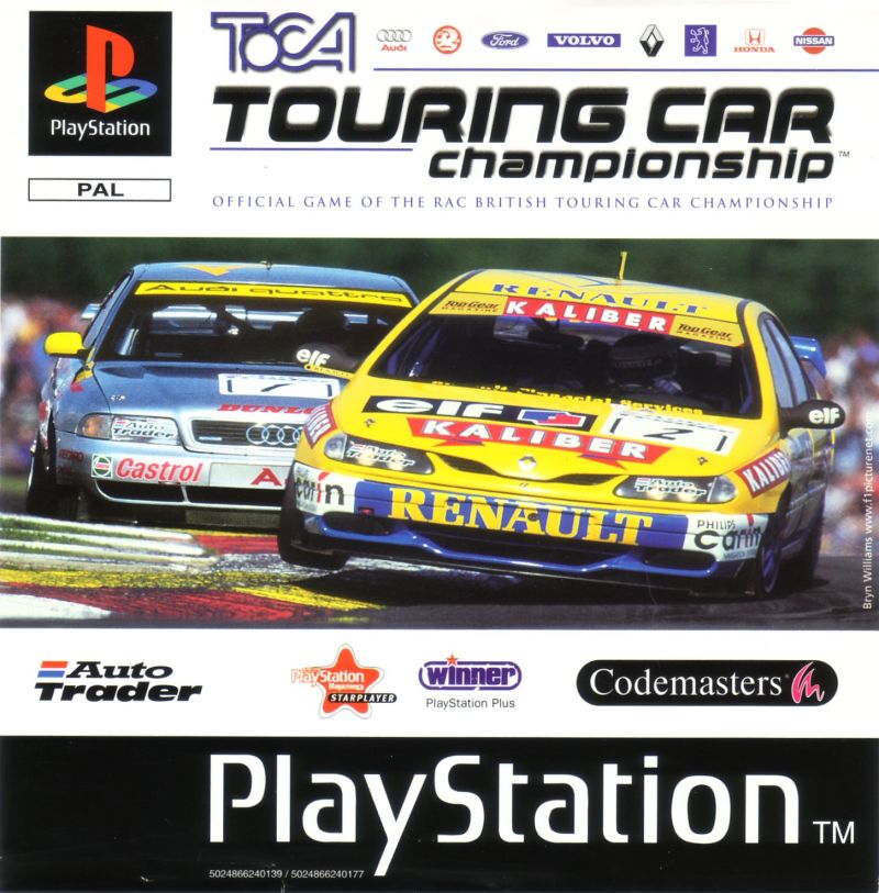 Front cover of TOCA Championship Racing for PlayStation