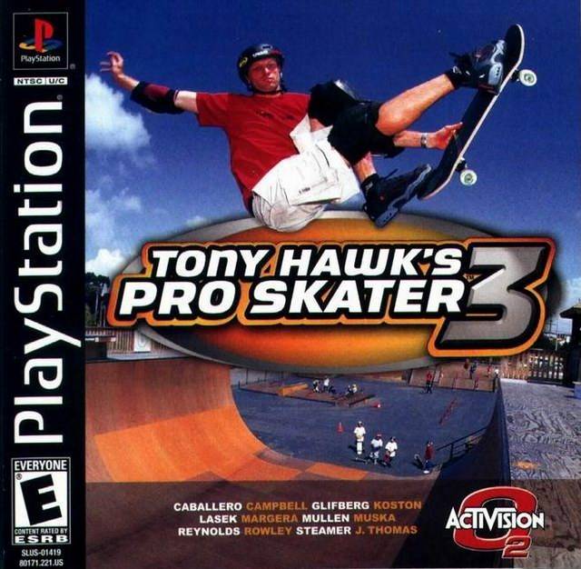 Front cover of Tony Hawk's Pro Skater 3 for PlayStation