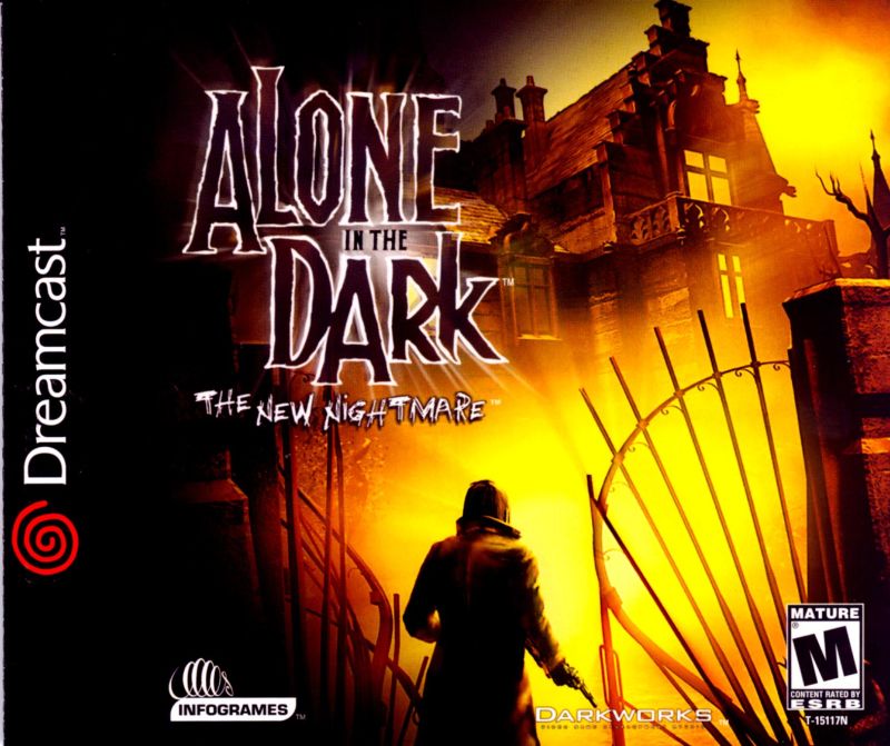 Front cover of Alone in the Dark: The New Nightmare for Dreamcast