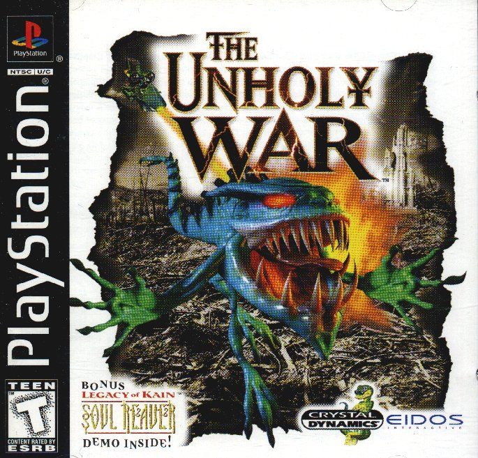 Front cover of The Unholy War for PlayStation