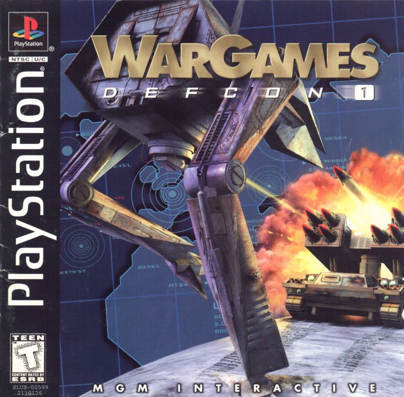 Front cover of WarGames: DEFCON 1 for PlayStation