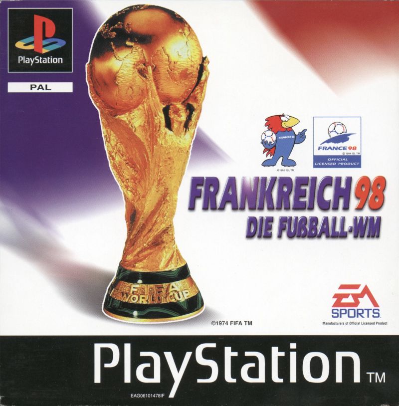 Front cover of World Cup 98 for PlayStation