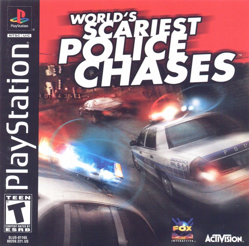Front cover of World's Scariest Police Chases for PlayStation