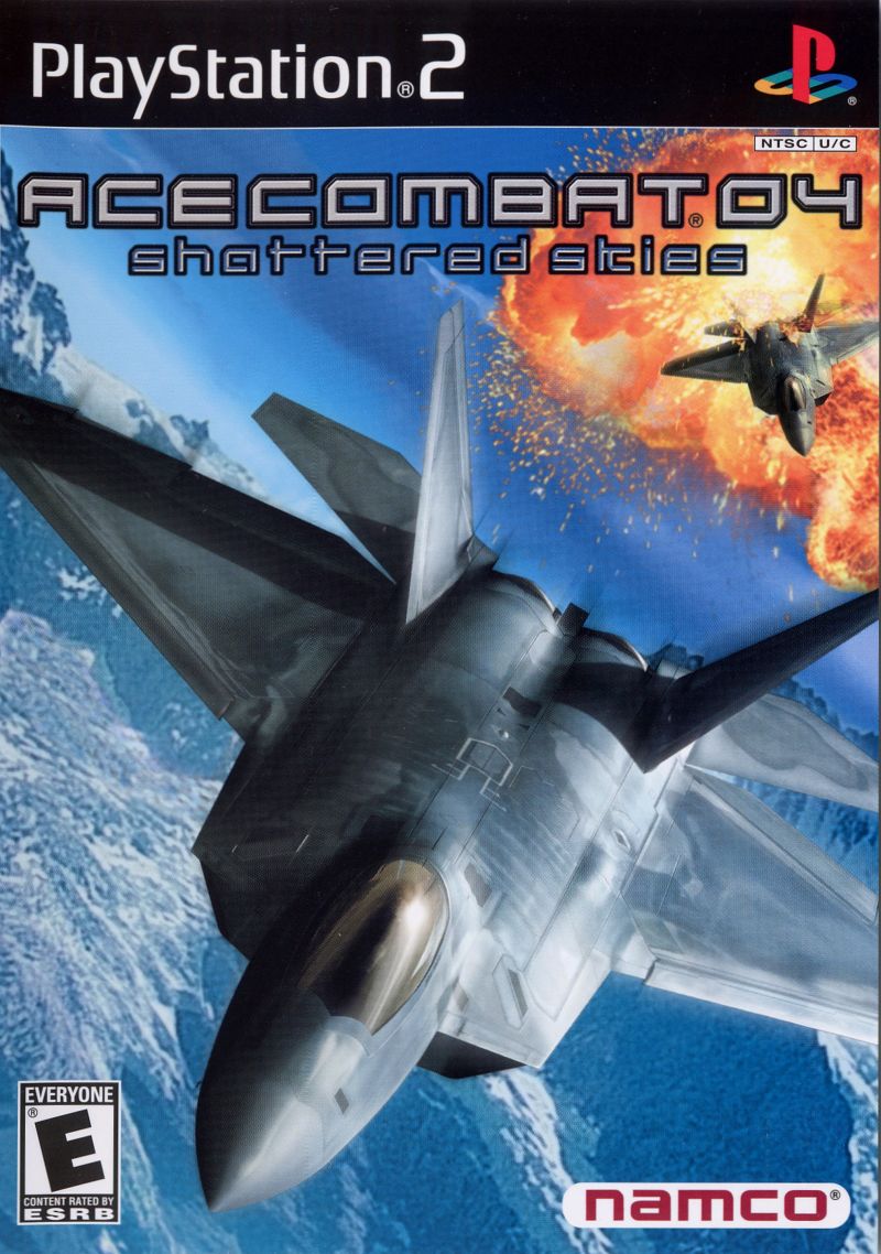 Front cover of Ace Combat 04: Shattered Skies for PlayStation 2