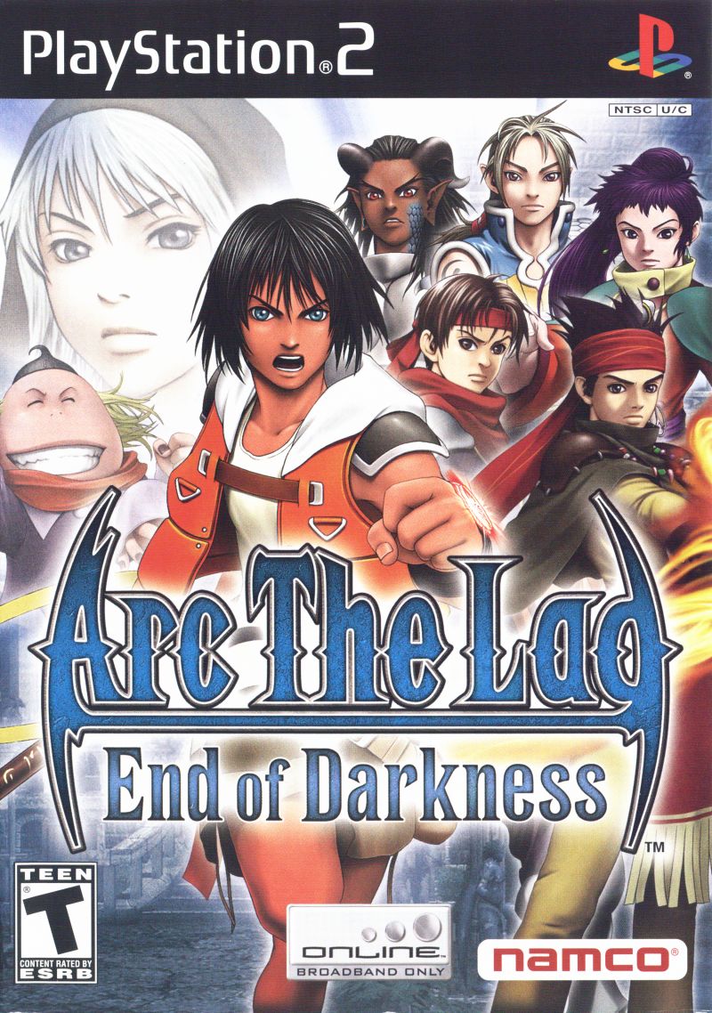 Front cover of Arc the Lad: End of Darkness for PlayStation 2