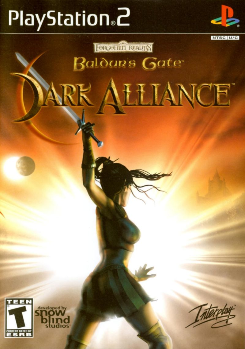 Front cover of Baldur's Gate: Dark Alliance for PlayStation 2