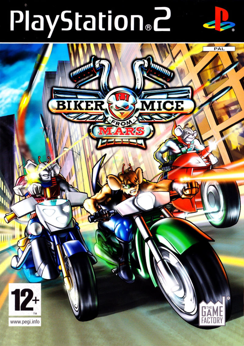 Front cover of Biker Mice from Mars for PlayStation 2