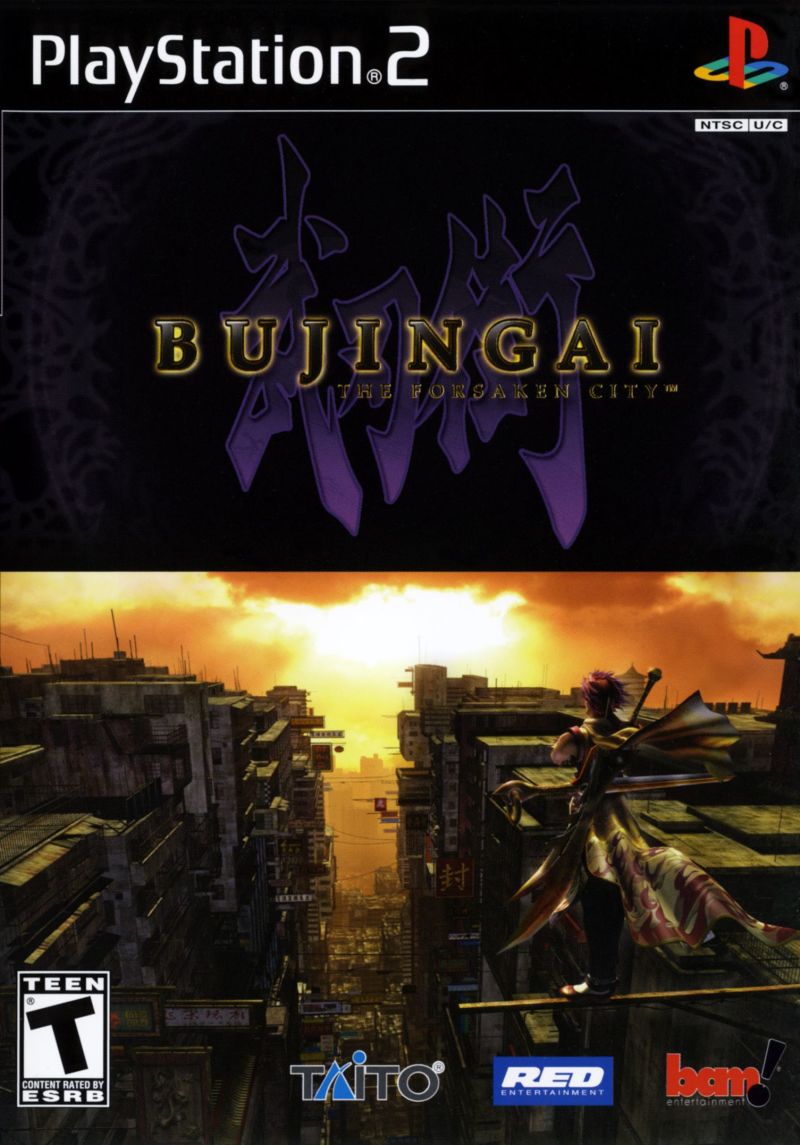Front cover of Bujingai: The Forsaken City for PlayStation 2