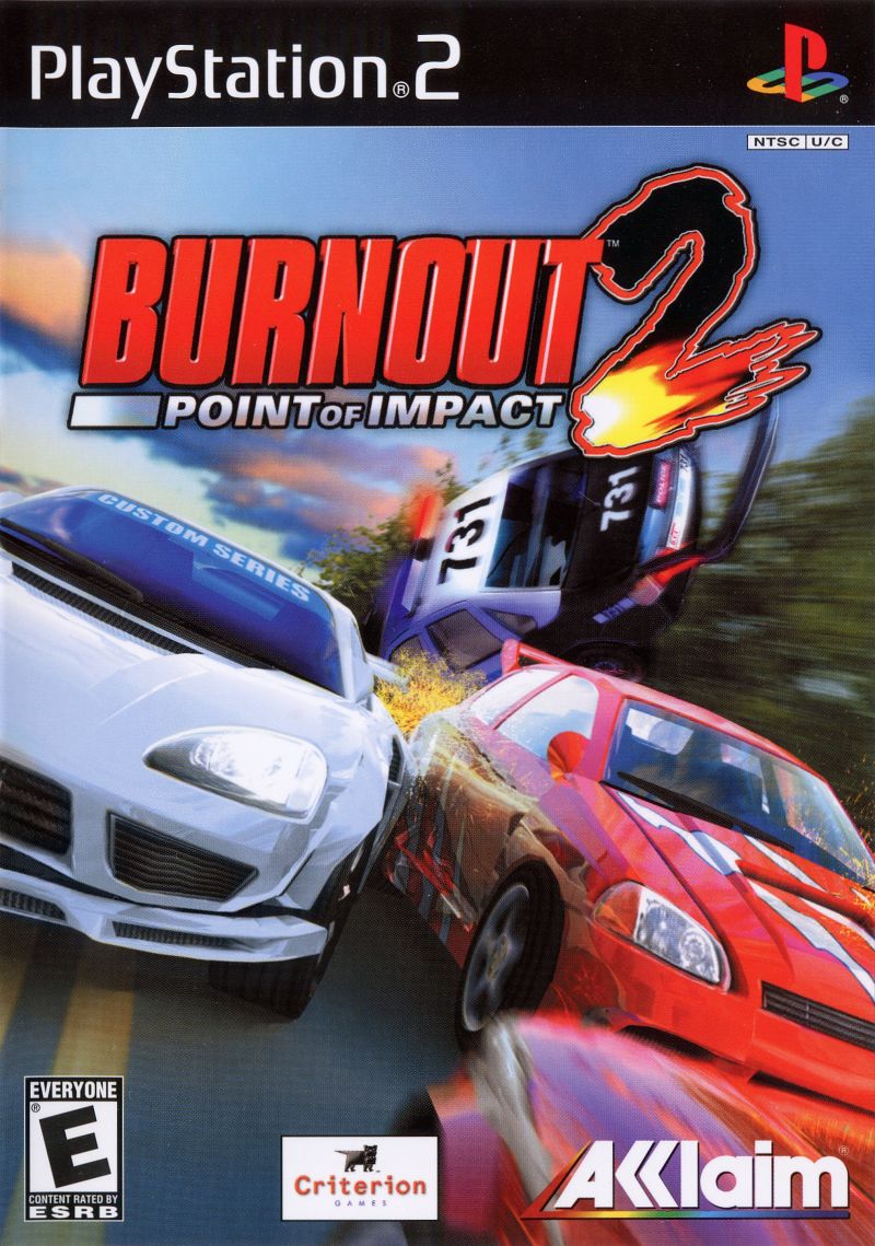 Front cover of Burnout 2: Point of Impact for PlayStation 2