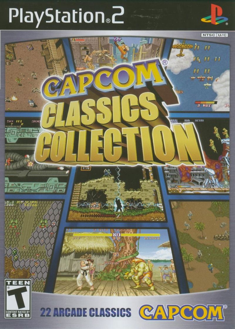 Front cover of Capcom Classics Collection for PlayStation 2