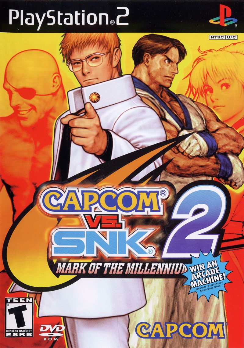 Front cover of Capcom vs. SNK 2: Mark of the Millennium for PlayStation 2