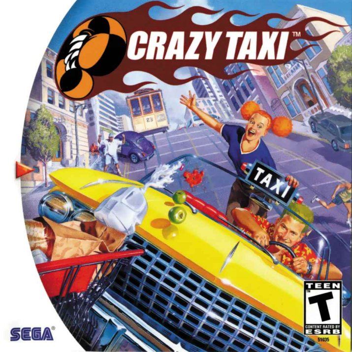 Front cover of Crazy Taxi for Dreamcast