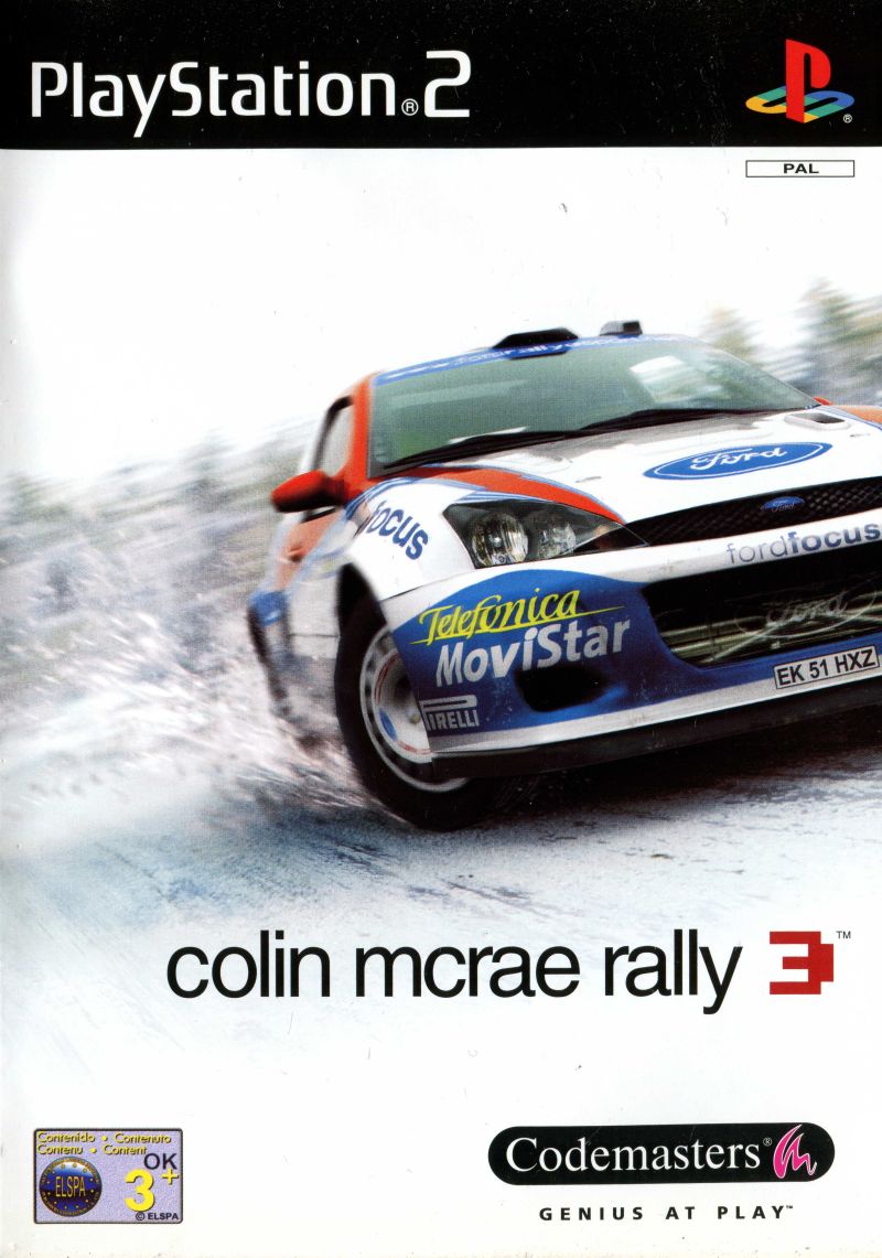 Front cover of Colin McRae Rally 3 for PlayStation 2