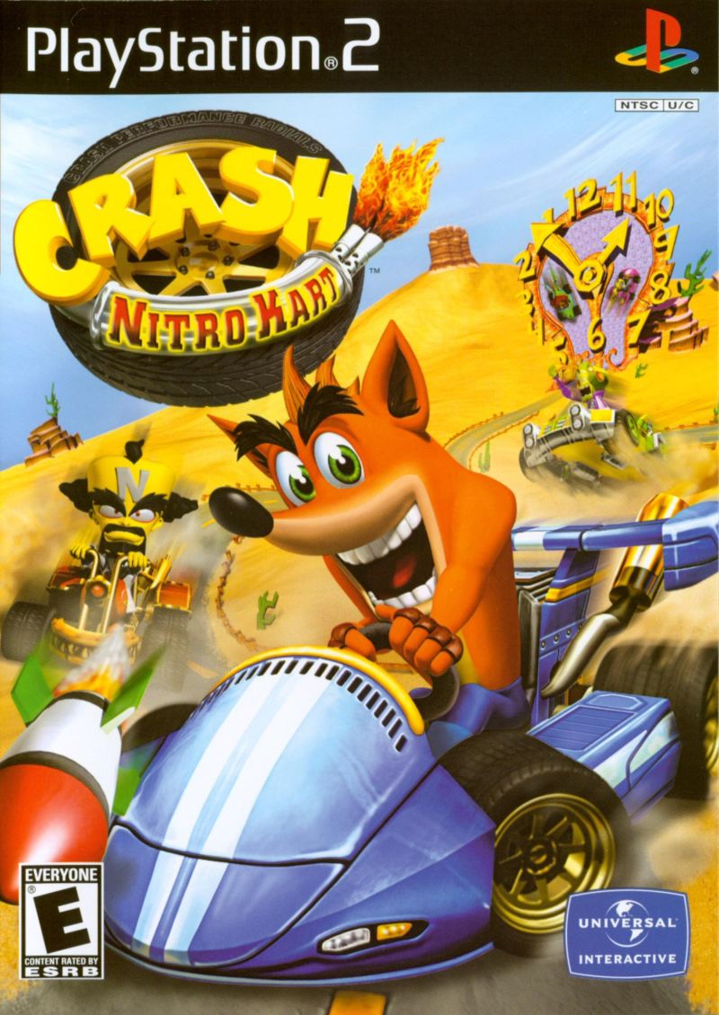 Front cover of Crash Nitro Kart for PlayStation 2