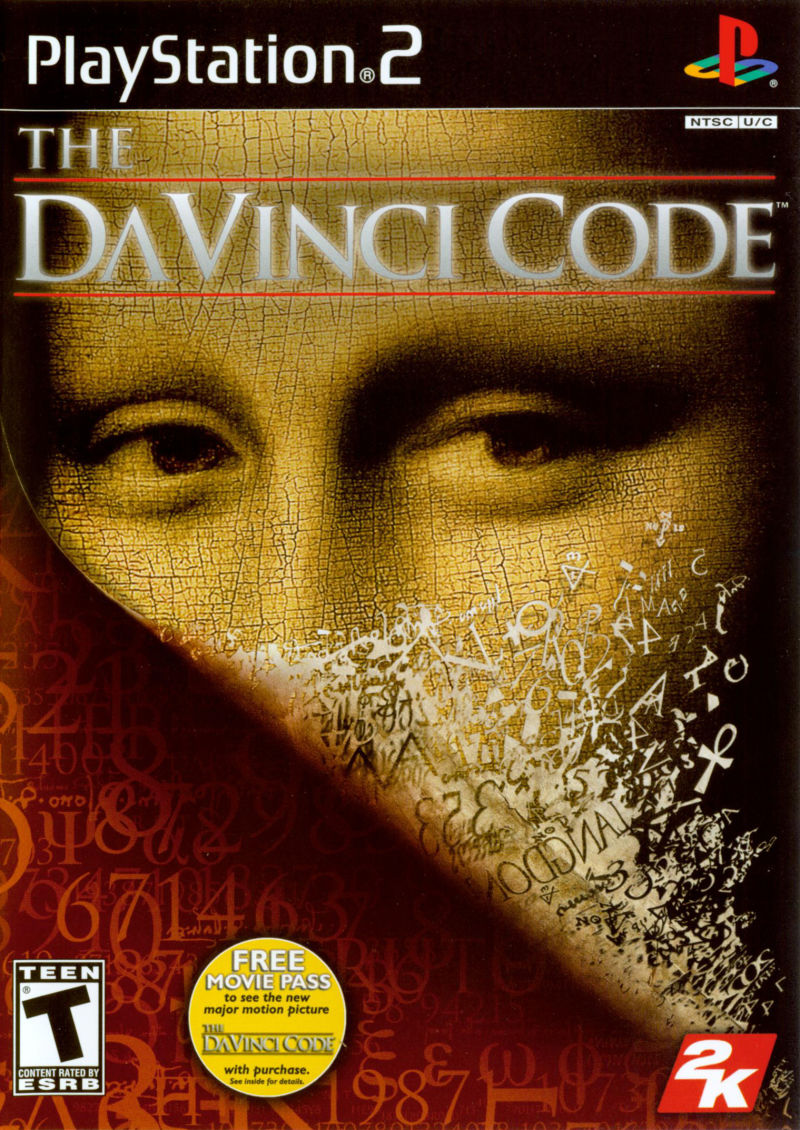 Front cover of The Da Vinci Code for PlayStation 2